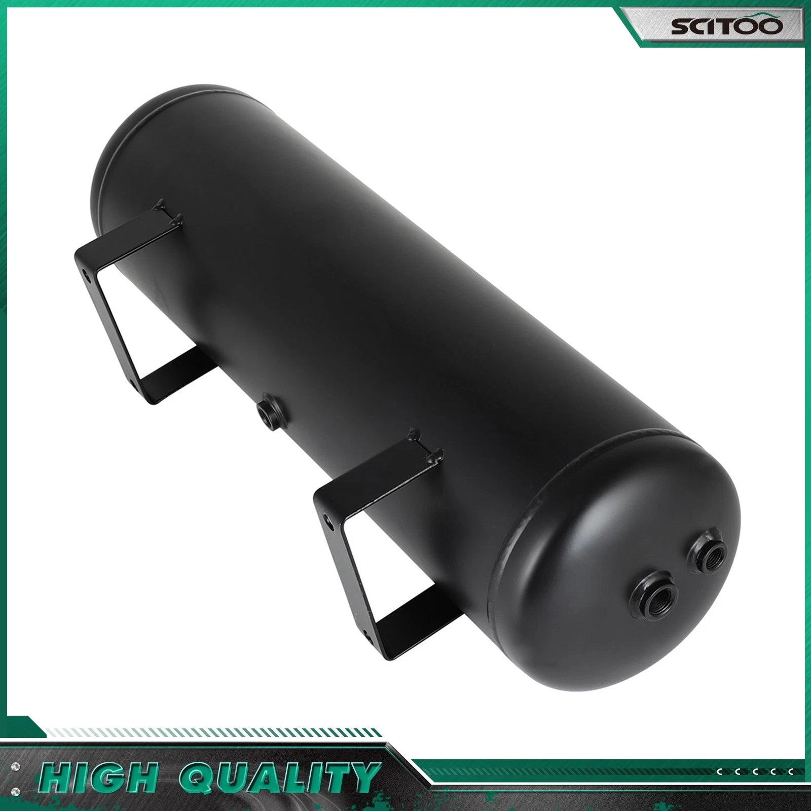 3 Gallon Air Tank for Train Horns, Compressor, Air Ride Suspension (6 Ports)