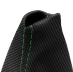 Manual Shift Boot Cover for Mazda RX8 (2004–2011) - PVC Carbon, Green Stitch