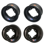 DWT A5 Matte Black Rolled Lip Rims Set of 4 for TRX 450R 400EX 250R 300 (2004–2023)