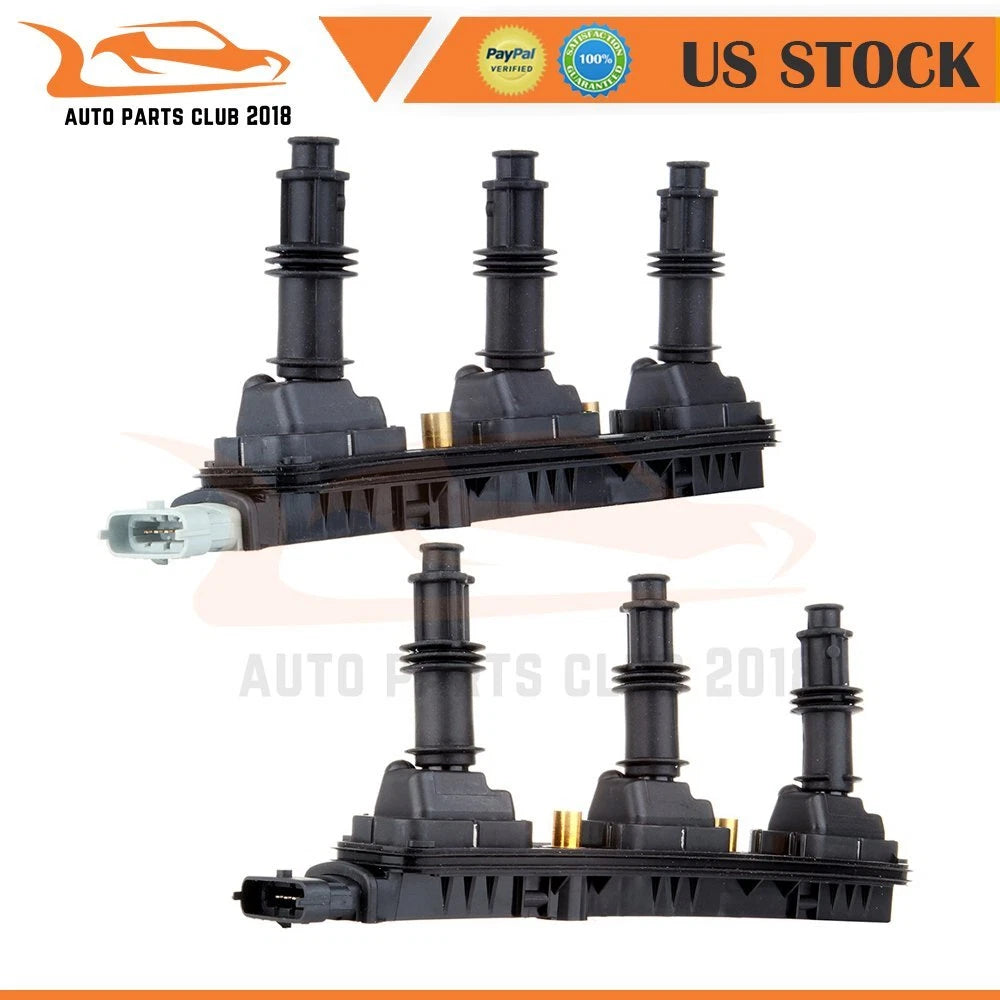 Pair Ignition Coils for Saturn Vue LW300 L300 LS2 Cadillac Catera CTS 3.0L 3.2L