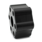 Black Solid Supercharger Coupler Isolator for Jaguar Land Rover 3.0L (2013-17)