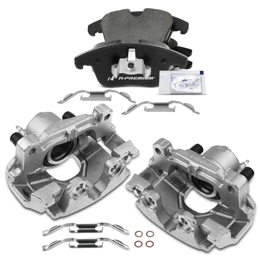 6X Front Brake Caliper & Ceramic Pad for Ford Fusion (2013-2020)