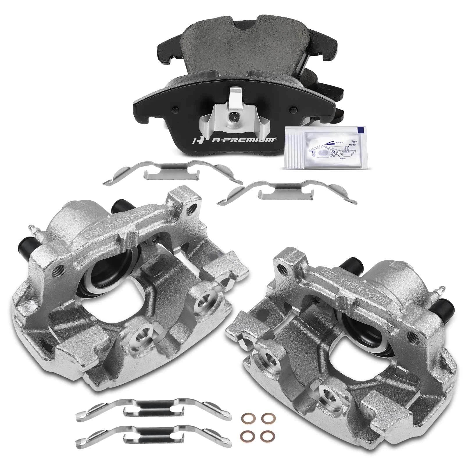 6X Front Brake Caliper & Ceramic Pad for Ford Fusion (2013-2020)