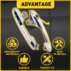 Chrome Door Handle Set for Fiat 500 (2012–2023)