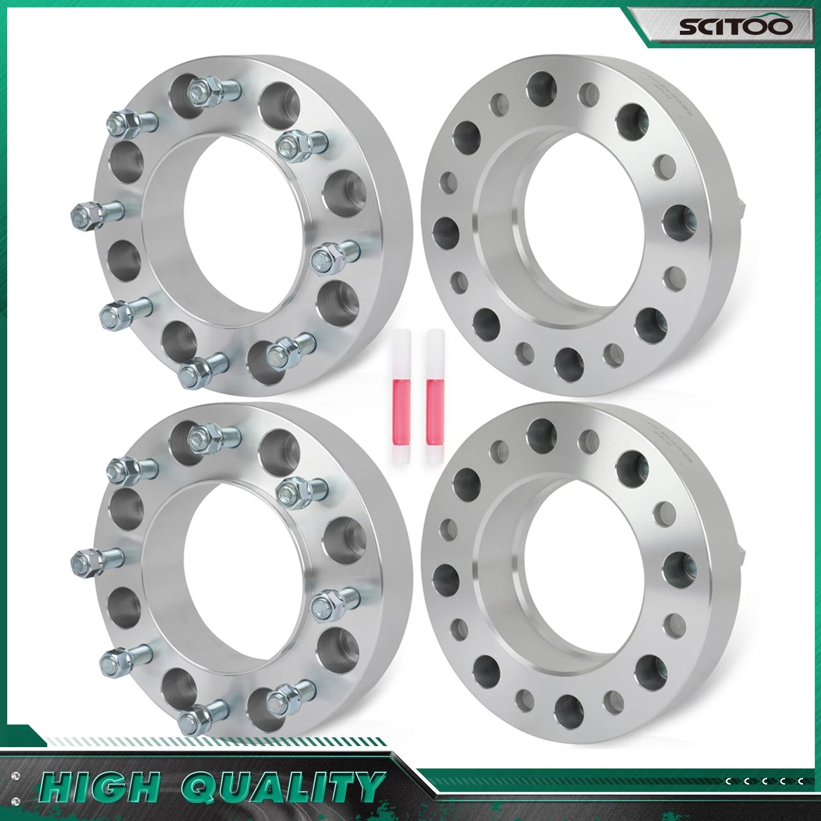 4X 2" Hub Centric Wheel Spacers 8x200 14x1.5 for Ford F-350 Super Duty (2005–2024)