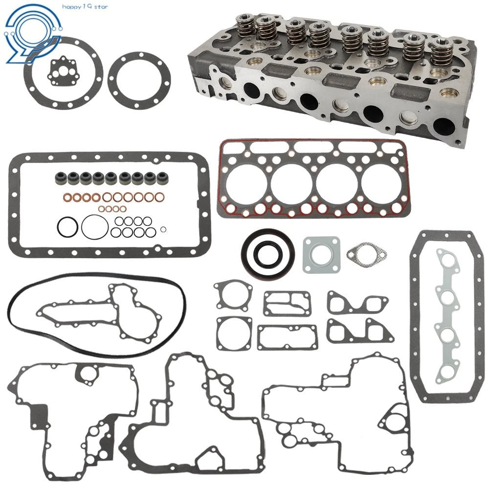 Complete Cylinder Head & Gasket for Holland Skid Steer L555 L553 