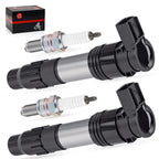 2Pcs Ignition Coils & Iridium Spark Plugs for Kawasaki Ninja 300 (2013–2017)