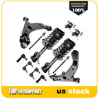 Front Struts with Springs Control Arms Tie Rods Kit for Toyota Corolla (1996–2002)