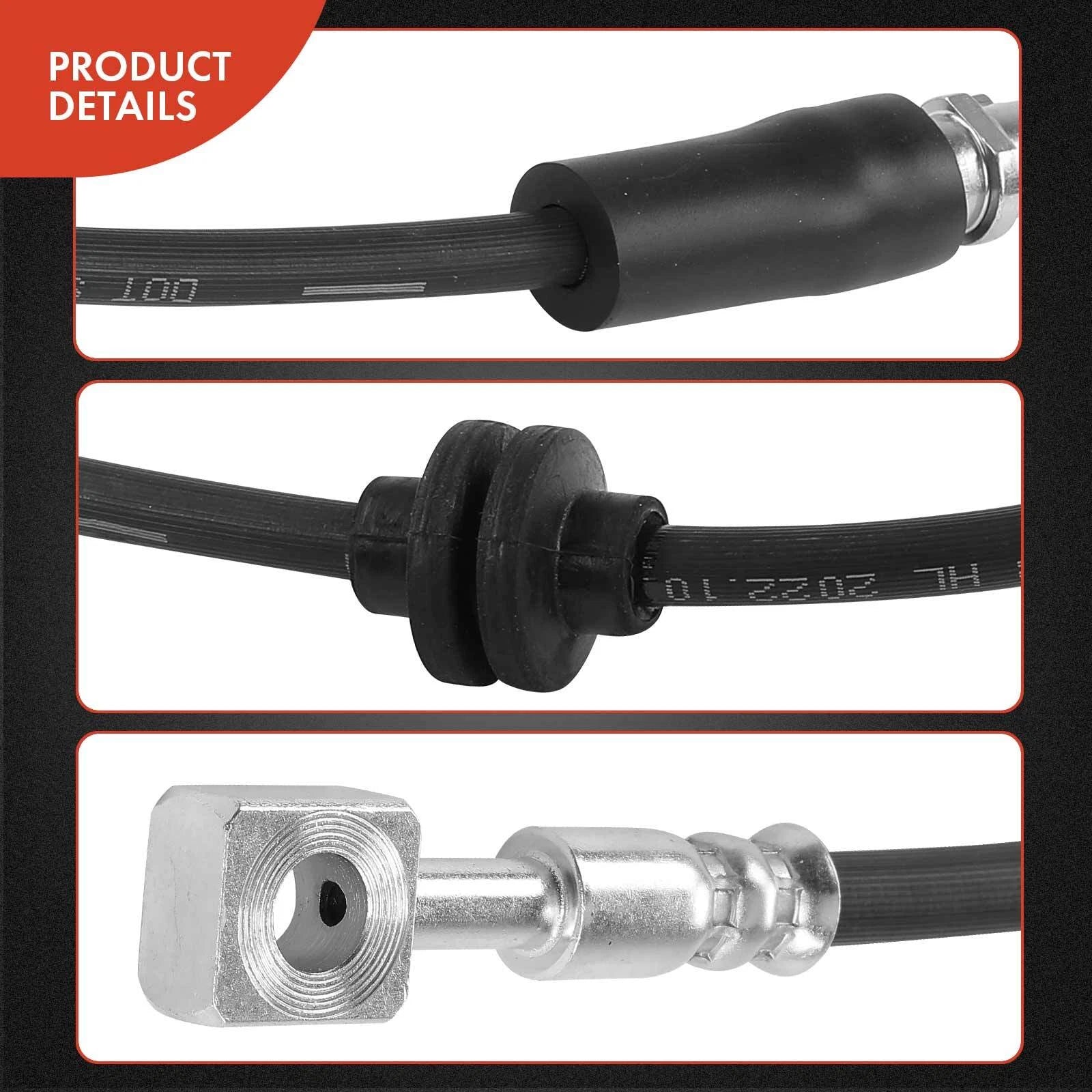 2X Front Brake Hydraulic Hose for Chevy Volt (2011)