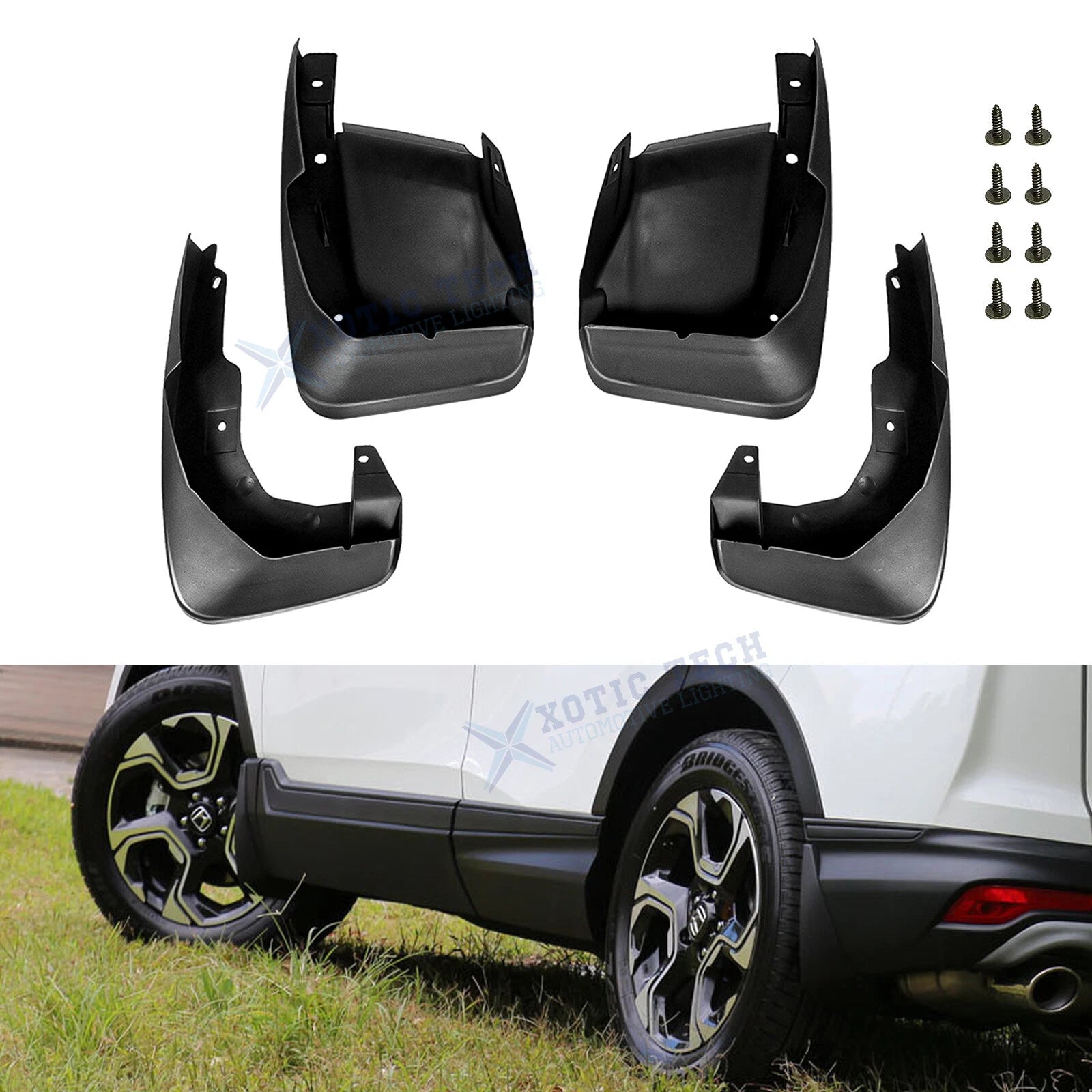 Front & Rear Mud Flaps Splash Fender Guard Kit for Honda CR-V (2007–2011)