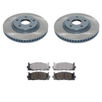 DuraGo Front Rotors & Advics Ceramic Disc Brake Pads Kit for Avalon Camry (2013–2020)
