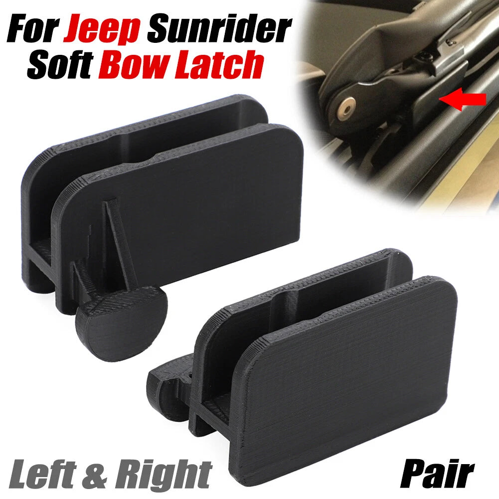 Sunrider Roof Soft Top Front Side Bow Latch for Jeep - Left & Right