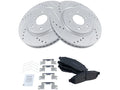 Front Brake Pad and Rotor Kit for Suzuki Equator (2009–2012) QC743FH