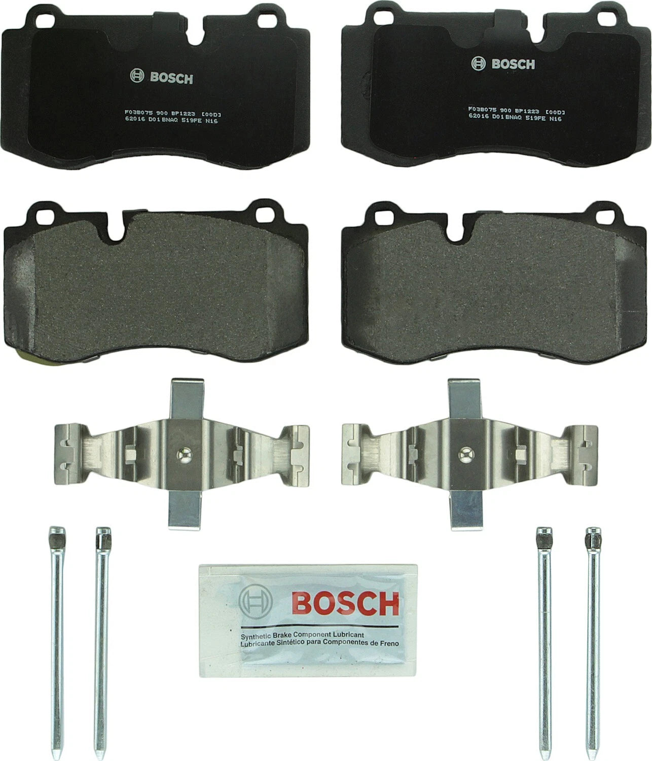 Bosch QuietCast Brake Pads with Hardware for