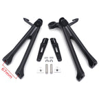 Black Rear Passenger Foot Pegs Footrest Bracket for Suzuki GSX-R 600 750 (2011–2023)