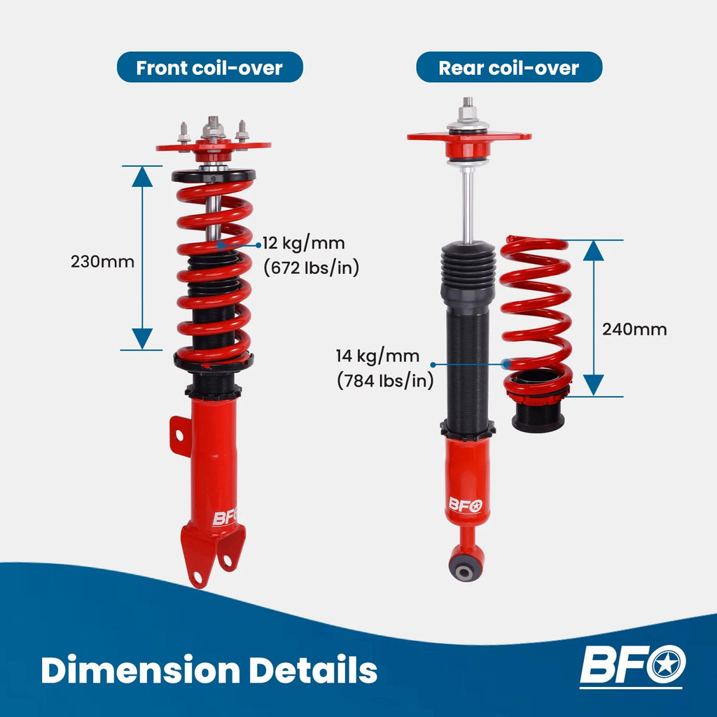 Coilovers Suspension Kit for Dodge Charger (2008–2010) Adjustable Height