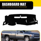 Dashboard Cover for Chevy Silverado GMC Sierra (2007–2013) Black Pad