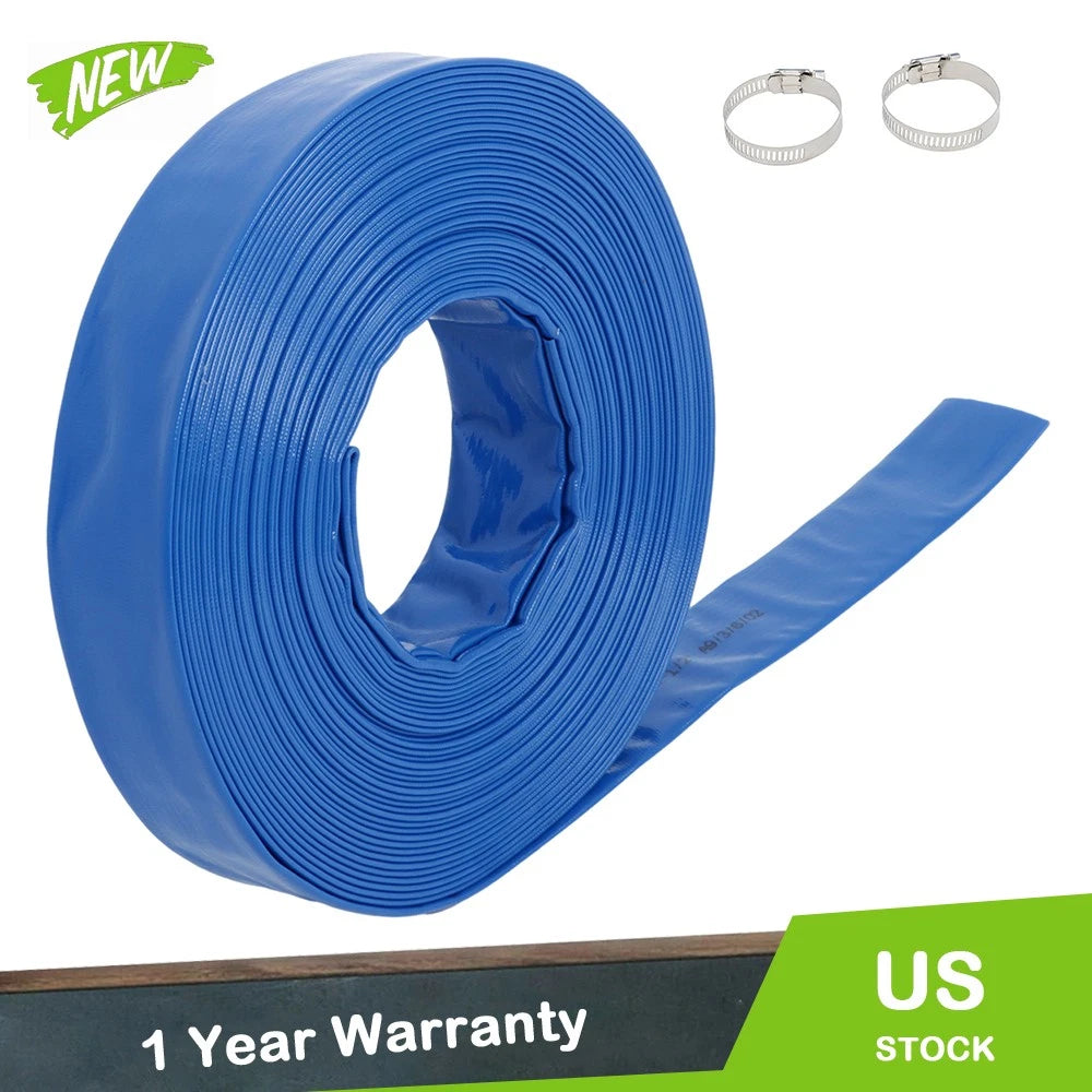 1-1/2" x 100FT PVC Irrigation Hose for Garden Use