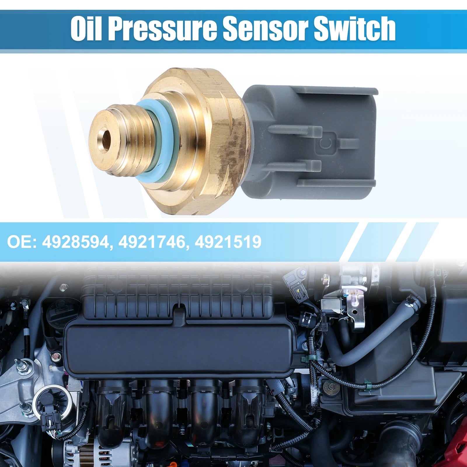 Engine Oil Pressure Sensor Switch for Dodge Ram (4928594, 4921746, 4921519)
