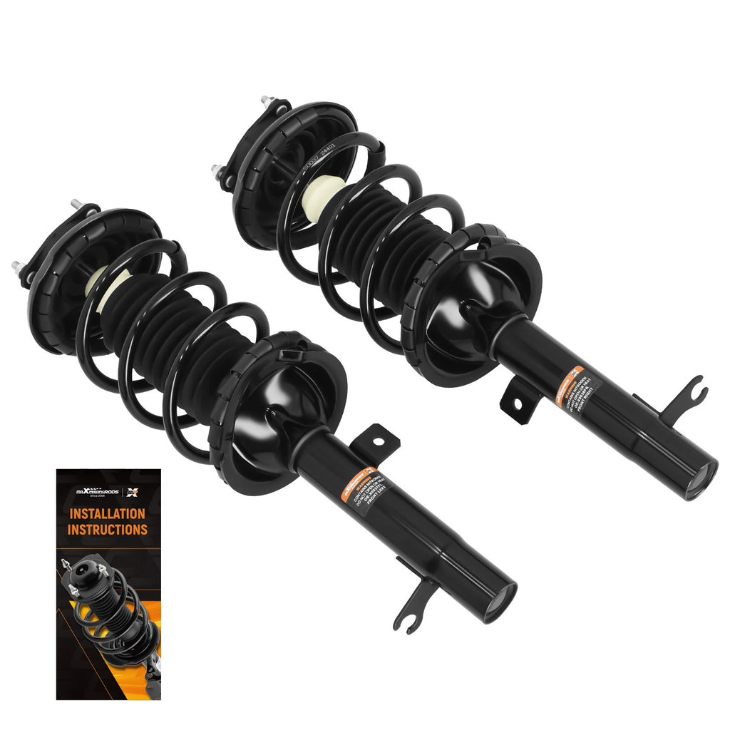 2X Front Struts w/ Coil Springs for Ford Focus (2000–2005)