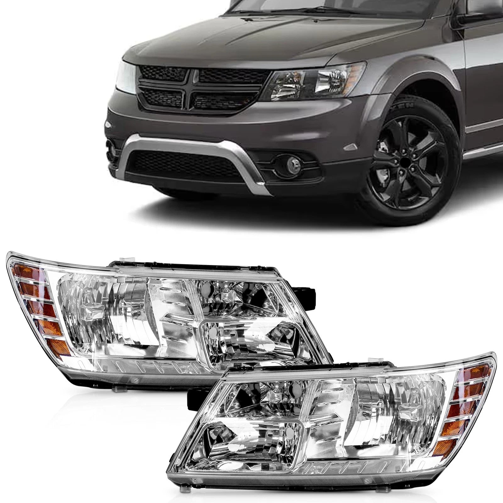 2X Headlights for Dodge Journey (2009–2020)