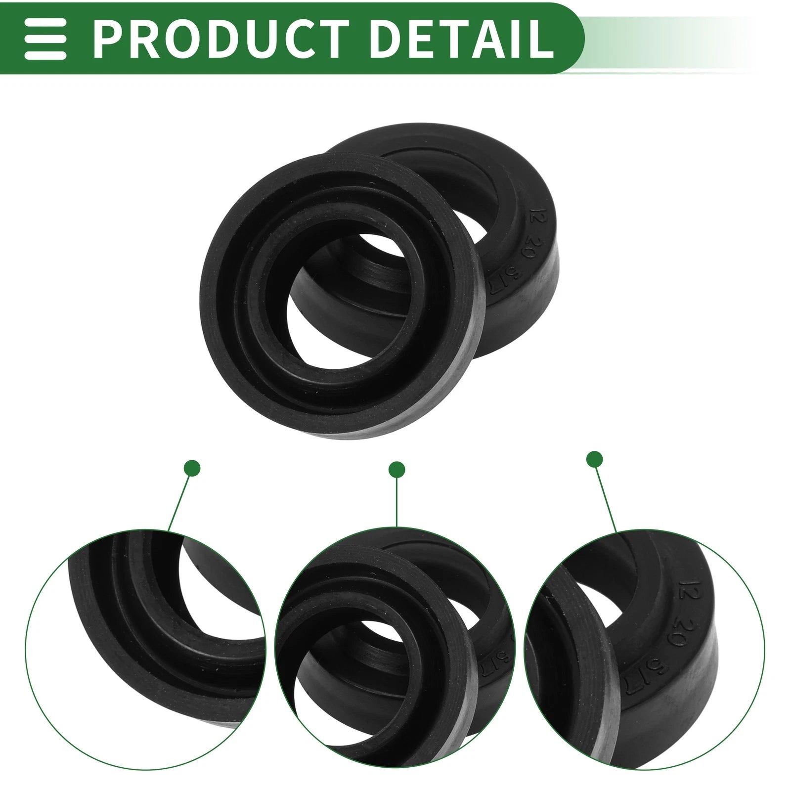 Set of 5 Oil Seal Rotary Shaft Seal NBR Rubber 12x20x5mm for Various Models