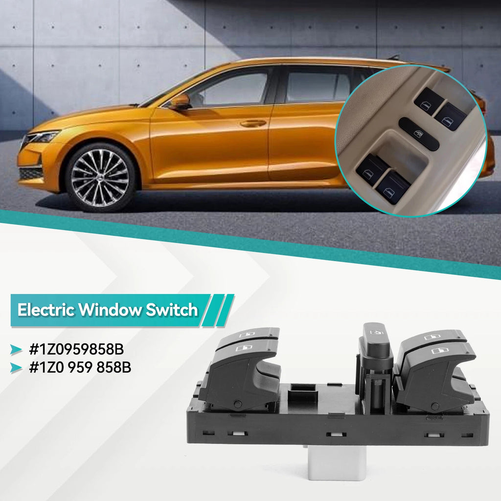 Electric Master Power Window Switch 1Z0959858B for Skoda Octavia (2004–2013)