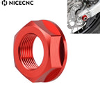 CNC M22xP1.5 Rear Axle Shaft Lock Nut for Honda CRF250R CRF250X CRF450R CRF450X (2004–2023)