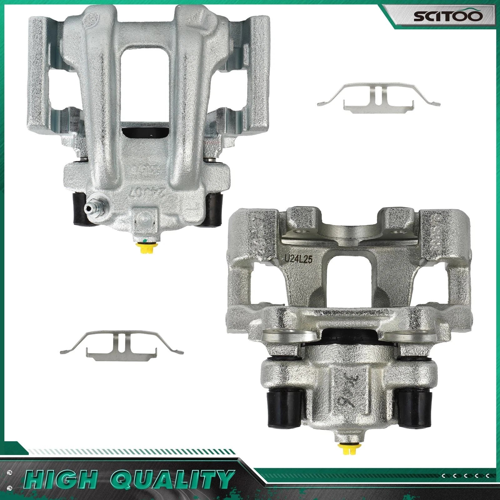Set of 2 Rear Brake Calipers w/ Bracket for BMW 230i xDrive (2017–2021)