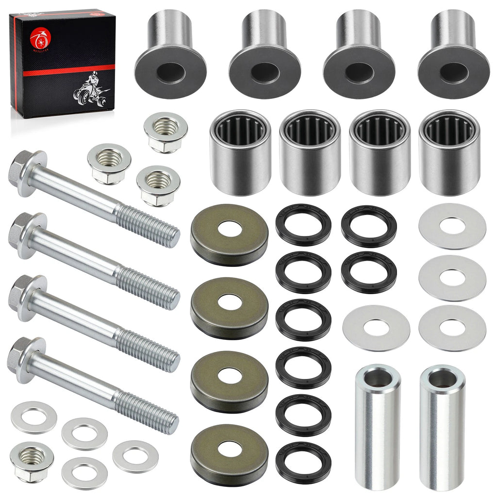 Upper Lower Front A-Arm Bushing Kit & Bolt for Suzuki Quadsport LTZ400 (2003–2014)