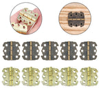 10pc Jewelry Box Hinges for Antique Wooden Cases (29x27mm)