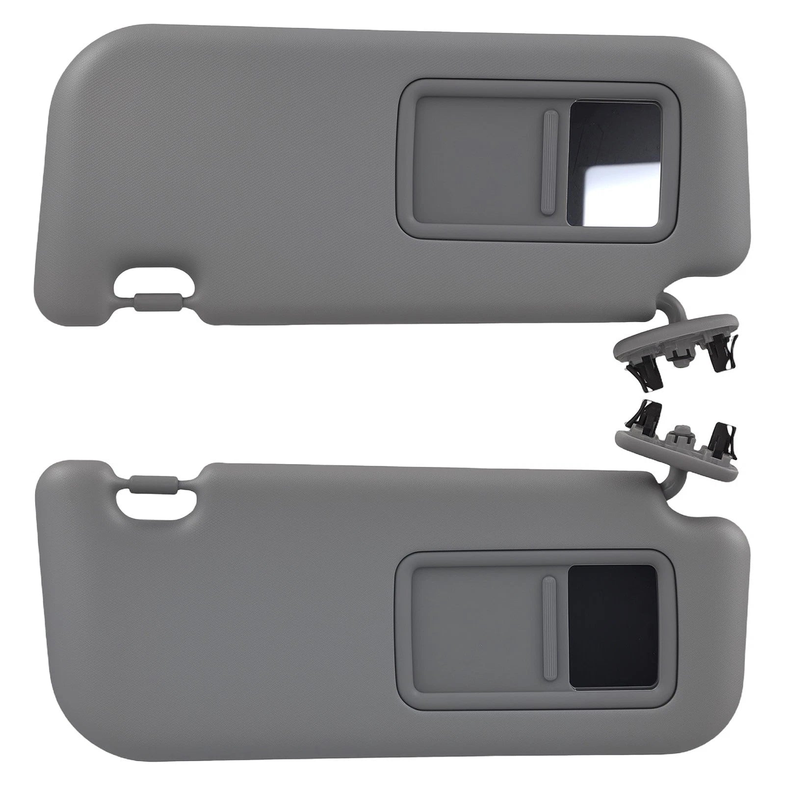 Pair Sun Visors for Toyota Corolla (2009–2013) 74320-02711-E0 Gray