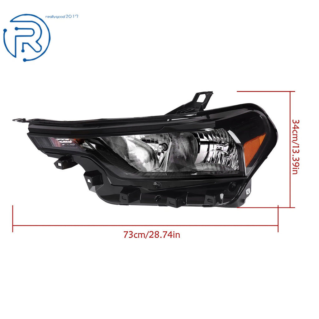 Left Side Headlight Assembly for Chevrolet Colorado (2023-2025) Black Halogen