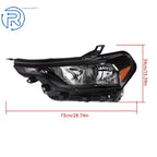Left Side Headlight Assembly for Chevrolet Colorado (2023-2025) Black Halogen