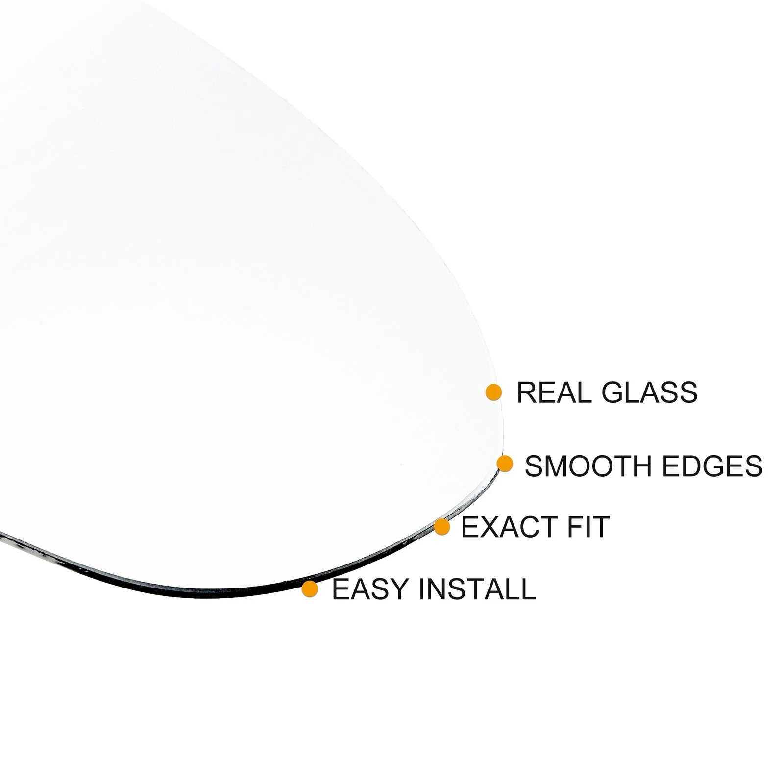 Heated Passenger Side Mirror Glass for Chevrolet Cruze (2011–2016)