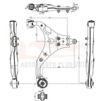 Set of 8 Front Lower Control Arms Ball Joints Tie Rods for Ford Tucson (2005–2009)