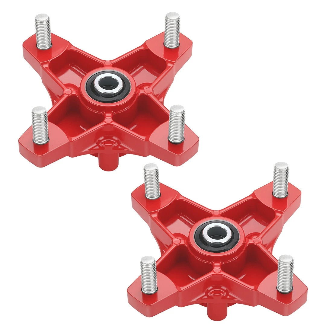 Red Wheel Hubs for Honda TRX250X (2009–2020), TRX400X (2009, 2012–2014)