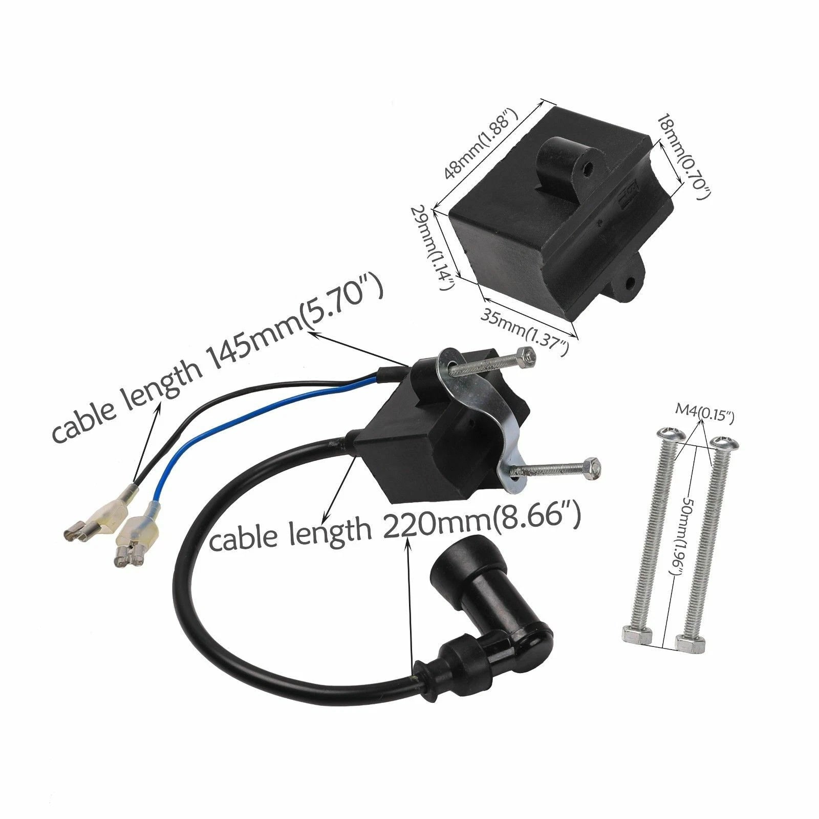 Coil CDI for Motorized Bicycle 48cc 66cc 70cc 80cc (2 Stroke)