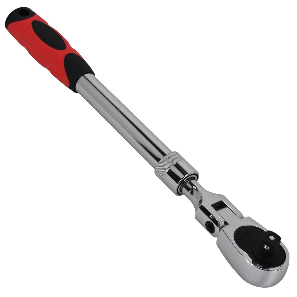 1/2in 72-Tooth Ratchet Flex Head Extendable Handle for Automotive (330-440mm)