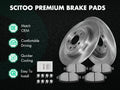 Front Brake Pads and Rotors for Chevrolet Aveo5 2006–2011, Optra 2004–2006