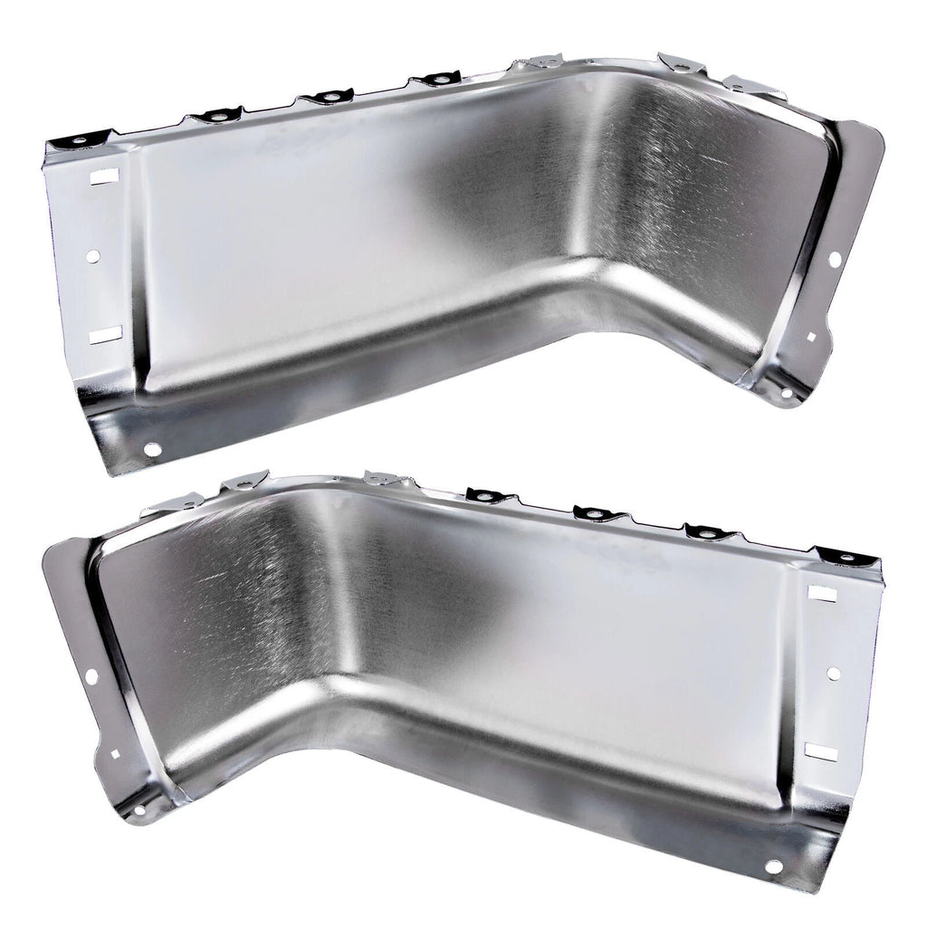 Set of 2 Chrome Rear Bumper End Caps for Silverado Sierra (2007–2013)