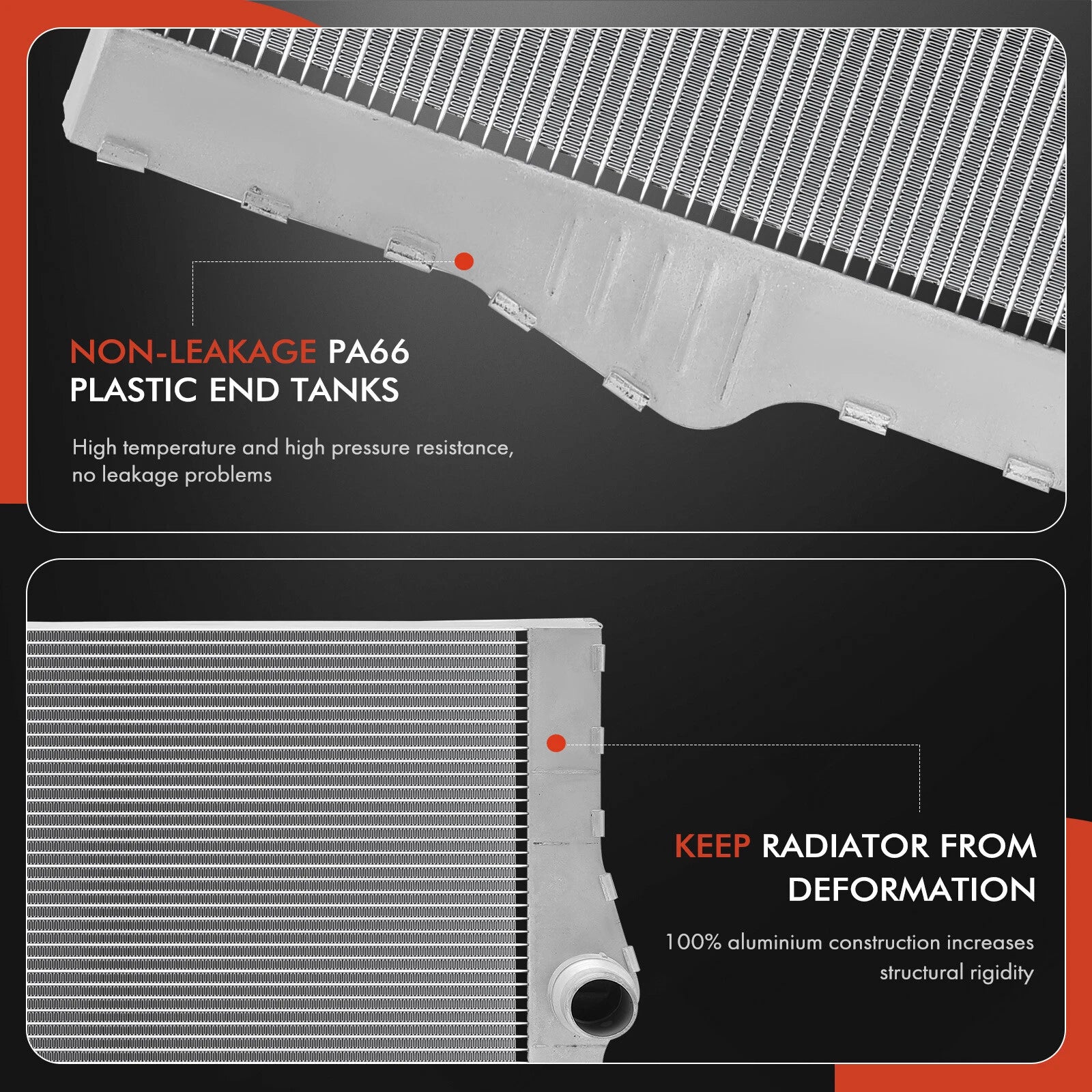 Aluminium Radiator for BMW 640i 640i Gran Coupe 640i xDrive 740i (2011–2019)