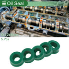 Set of 5 Oil Seal Rotary Shaft Seal 6x12x5mm High Pressure Green for Various Models