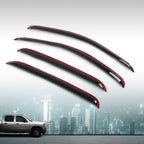 Set of 4 Window Visors for Chevy Silverado GMC Sierra Crew Cab