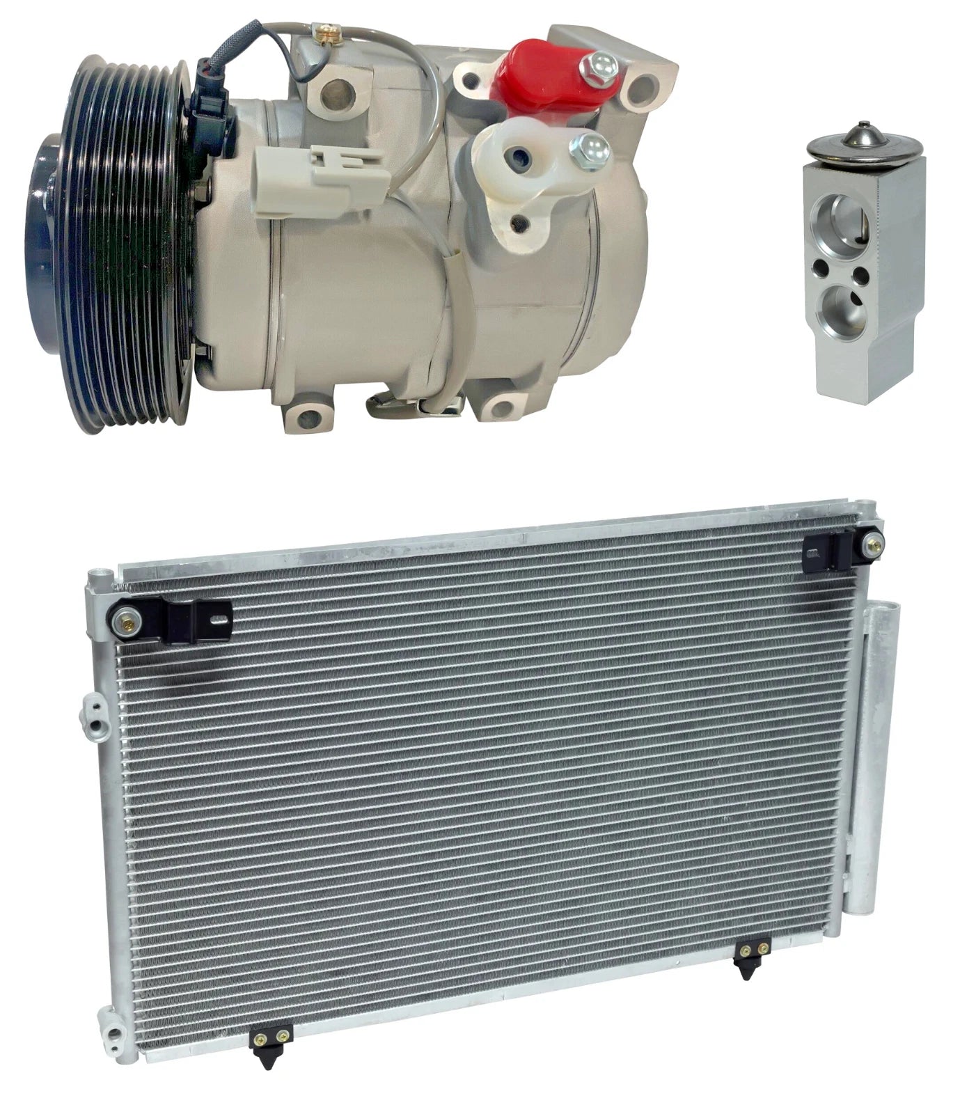 AC Compressor Kit With Condenser for Toyota Highlander 2.4L (2003–2007)