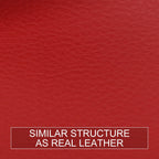Pair Red Microfiber Leather Door Panel Insert Cards for Ford Mustang 