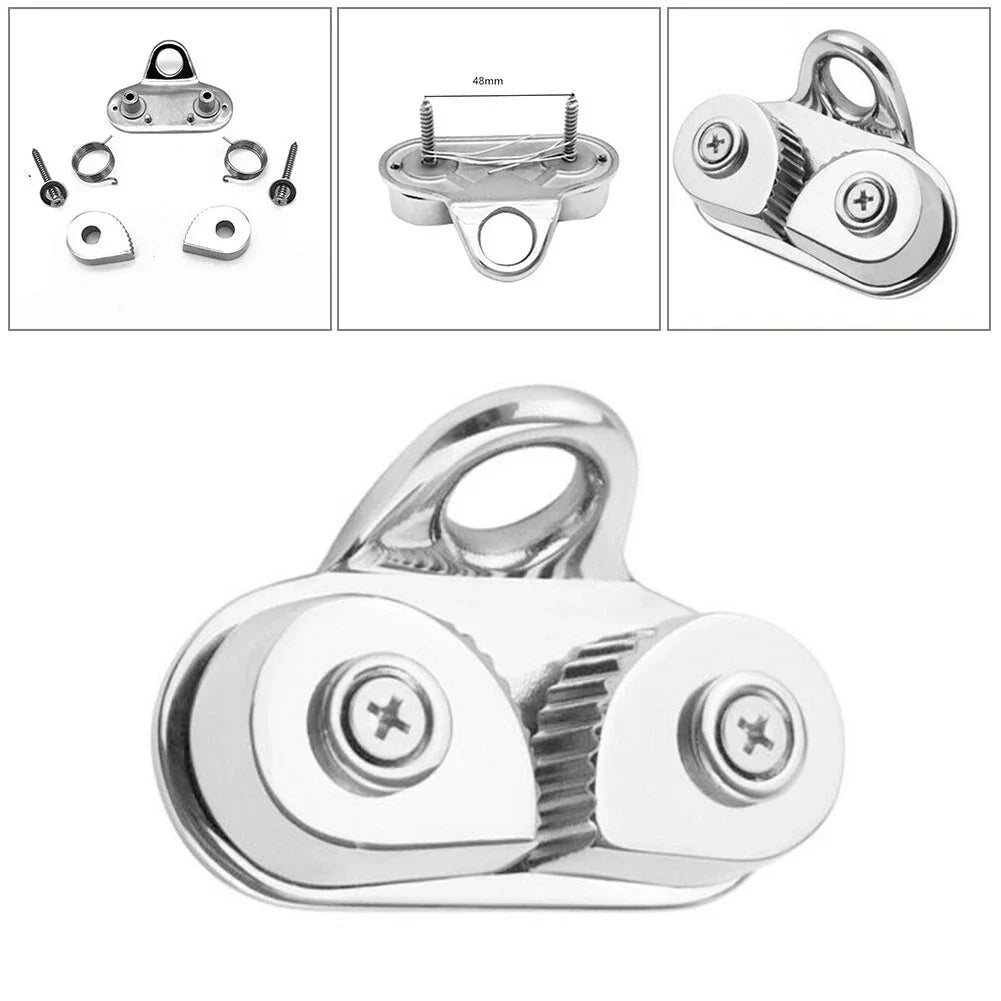Cam Pulley Rope Clamp / 85×38mm / Rope Clamp for Sailing Sailboat Kayak Canoe