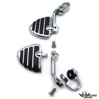 Chrome 5" Mini Wing Highway FootPeg for Kawasaki Vulcan VN (Year Range)
