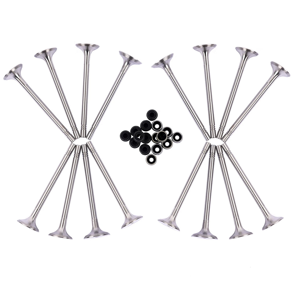 8x Intake & 8x Exhaust Valves for Audi A6 VW Eos Beetle Seat Exeo 2.0 TDI