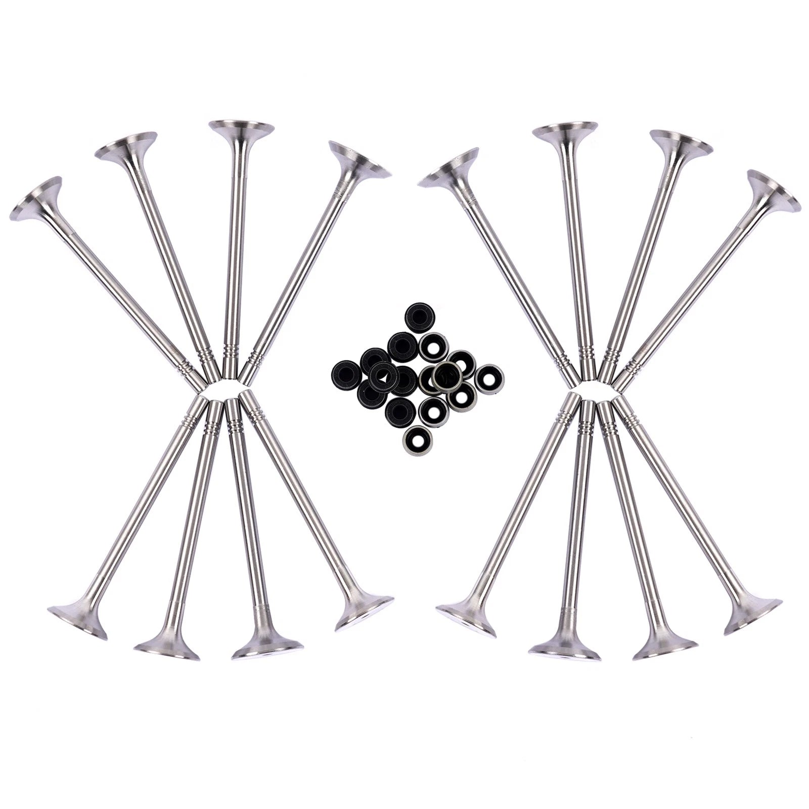 8x Intake & 8x Exhaust Valves for Audi A6 VW Eos Beetle Seat Exeo 2.0 TDI